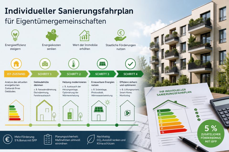 Beispiel eines Sanierungsfahrplans für Eigentümergemeinschaften